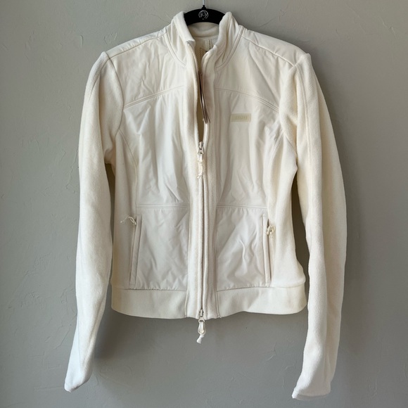 SKIMS Jackets & Blazers - SKIMS FLEECE LOUNGE FITTED JACKET IN ECRU L